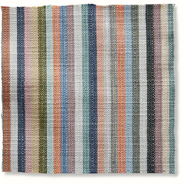 Indoor/Outdoor Pouf in Peter Dunham Textiles Espadrille in Marrakech