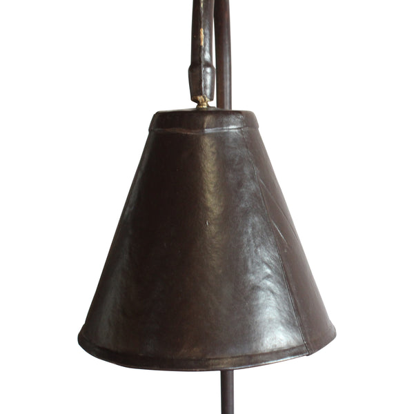 Vintage Leather Floor Lamp by Valenti