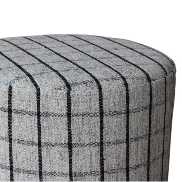 Custom Pouf in a Vintage Turkish Wool Textile