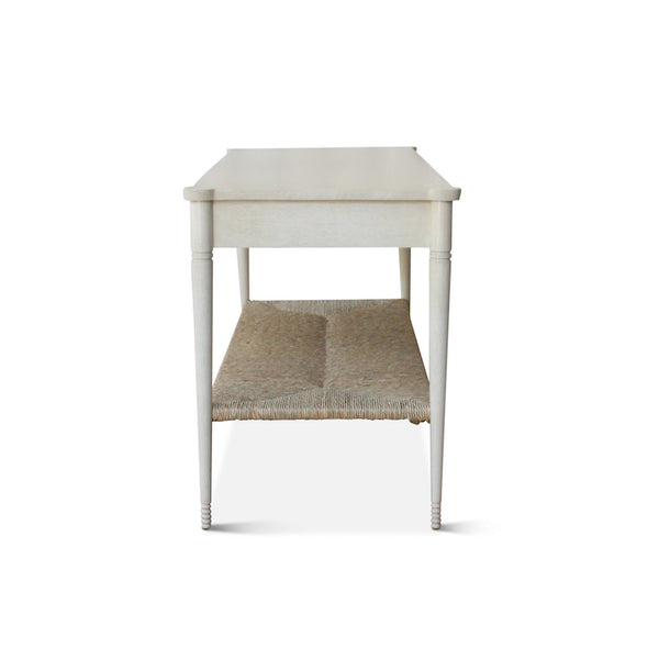 Holden Console Table in White/Natural Rush