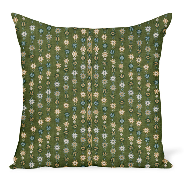 Peter Dunham Textiles Cosima in Green Pillow