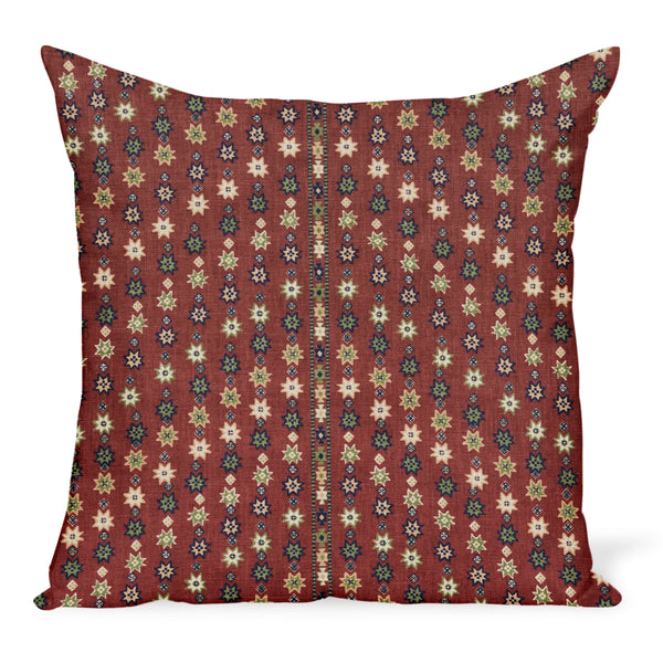 Peter Dunham Textiles Cosima in Red Pillow