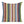 Multi-color vertical stripe throw pillow with piped edges, square front