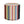 Multicolor striped indoor pouf ottoman, cylindrical with flat top