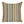 Striped throw pillow cover with vertical gold, sage, blue, and tan stripes