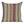 Striped pillow cover with vertical raspberry, sage, cream and gray bands