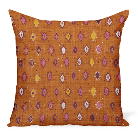 Peter Dunham Textiles Oona in Orange/Pink Pillow