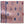 Pillow cover in pale pink with indigo geometric diamond and oval pattern border