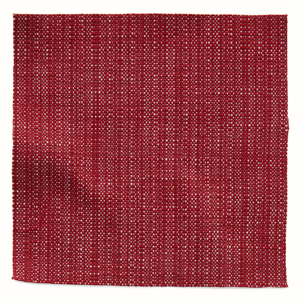 Peter Dunham Textiles Outdoor Canvas Woven in Ruby Pillow
