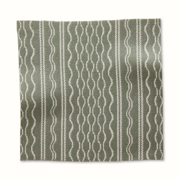 Peter Dunham Textiles Outdoor Hmong Stripe in Sage Pillow