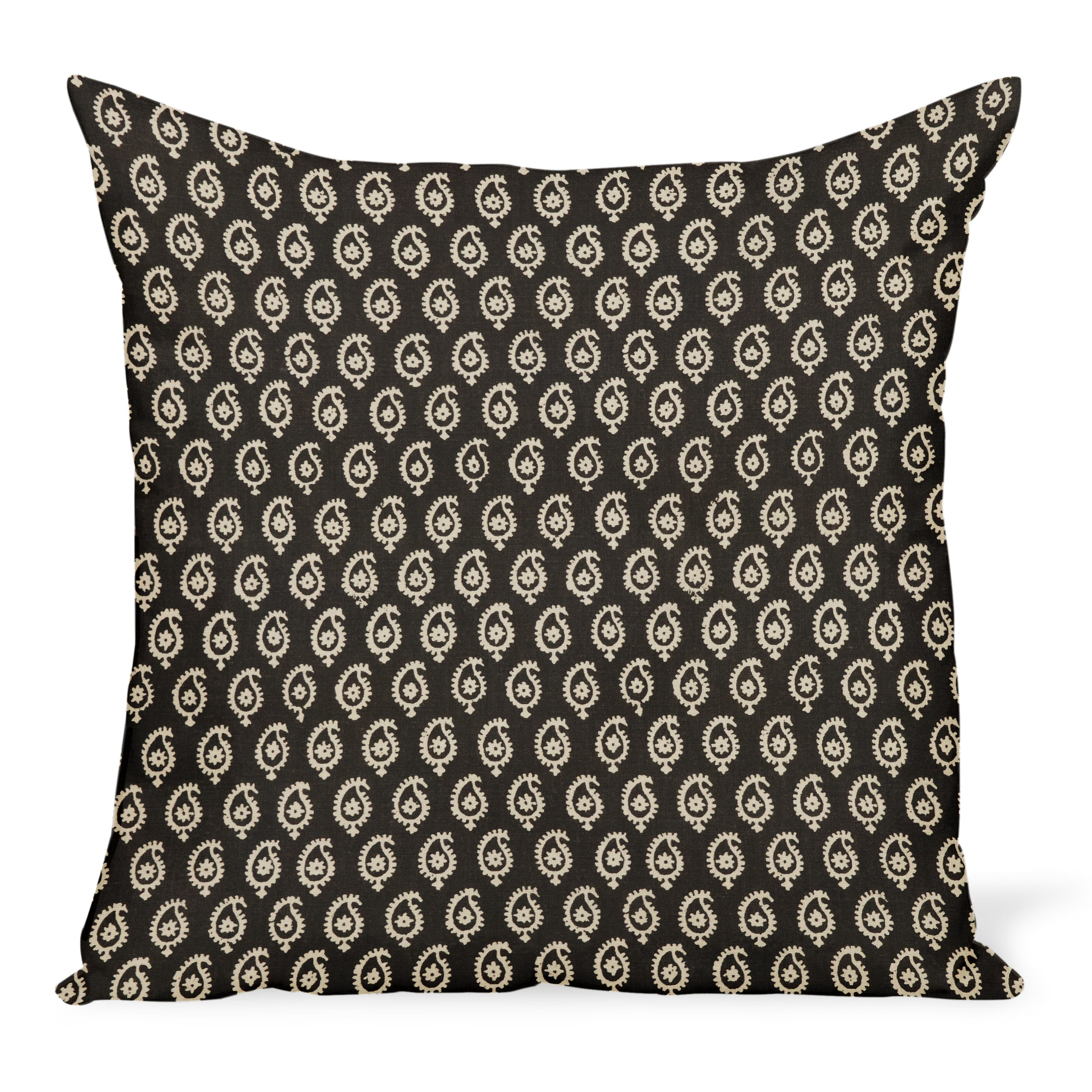 Peter Dunham Textiles Outdoor Janpath in Jet Pillow