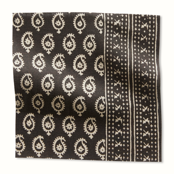 Peter Dunham Textiles Outdoor Janpath in Jet Pillow