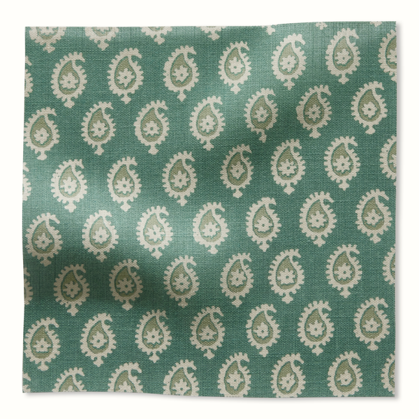 Peter Dunham Textiles Outdoor Janpath in Pale Blue/Ocean Pillow