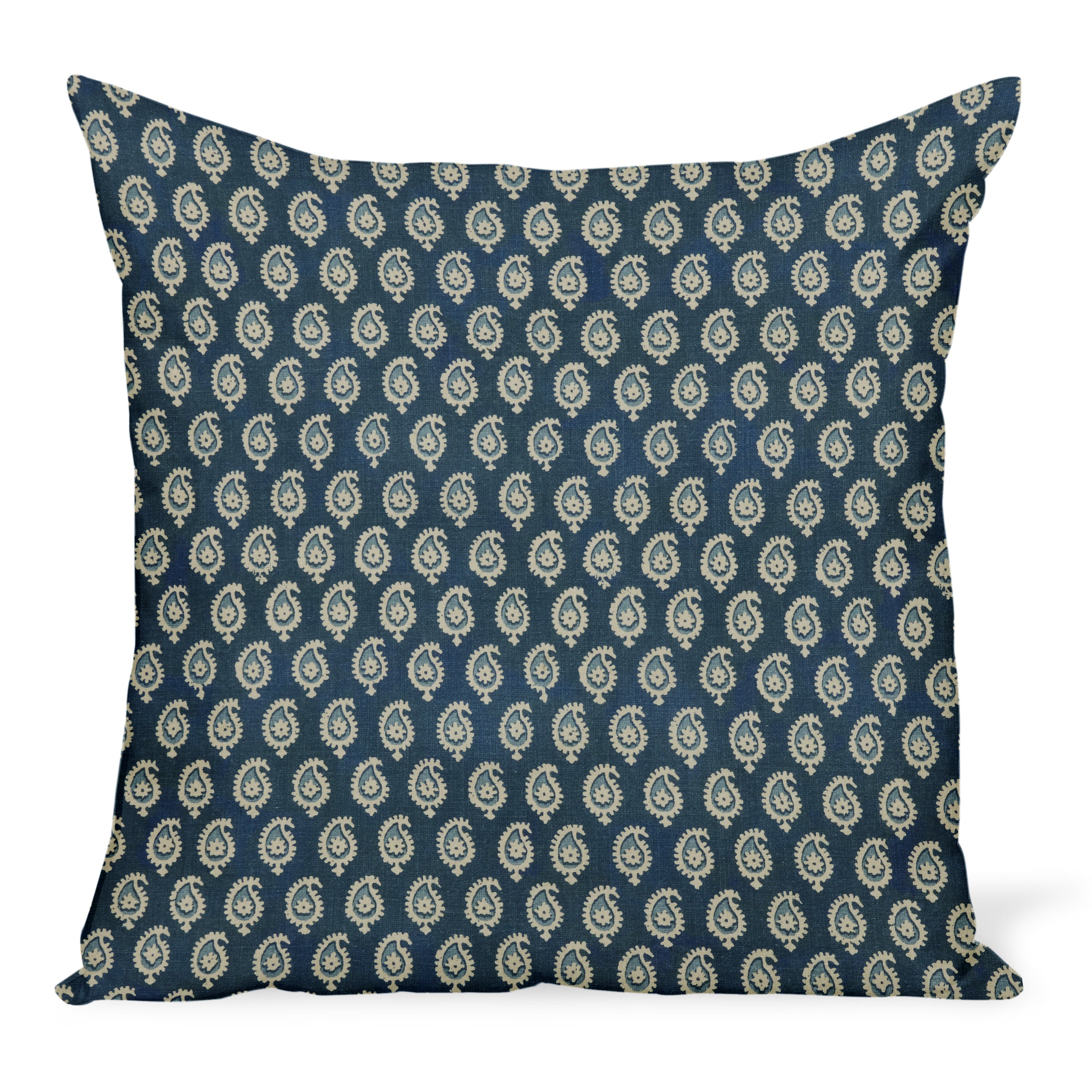 Peter Dunham Textiles Outdoor Janpath in Blue/Blue Pillow