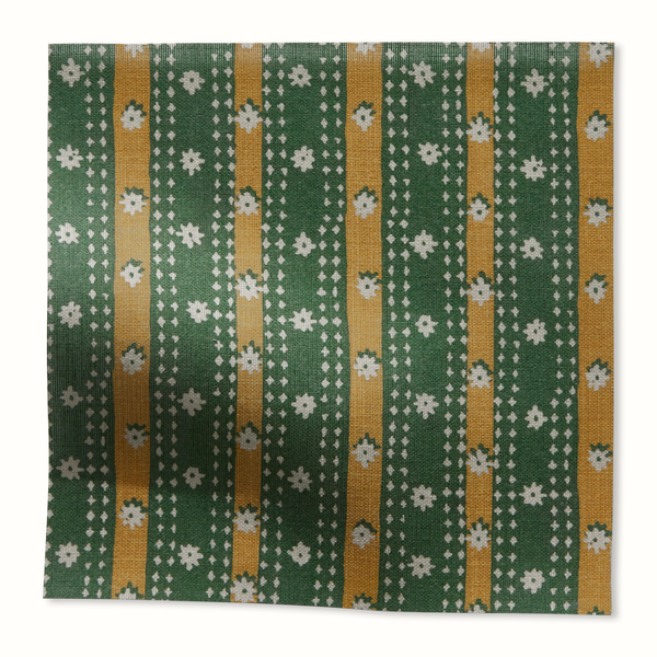 Peter Dunham Textiles Outdoor Mitra in Green/Gold Pillow