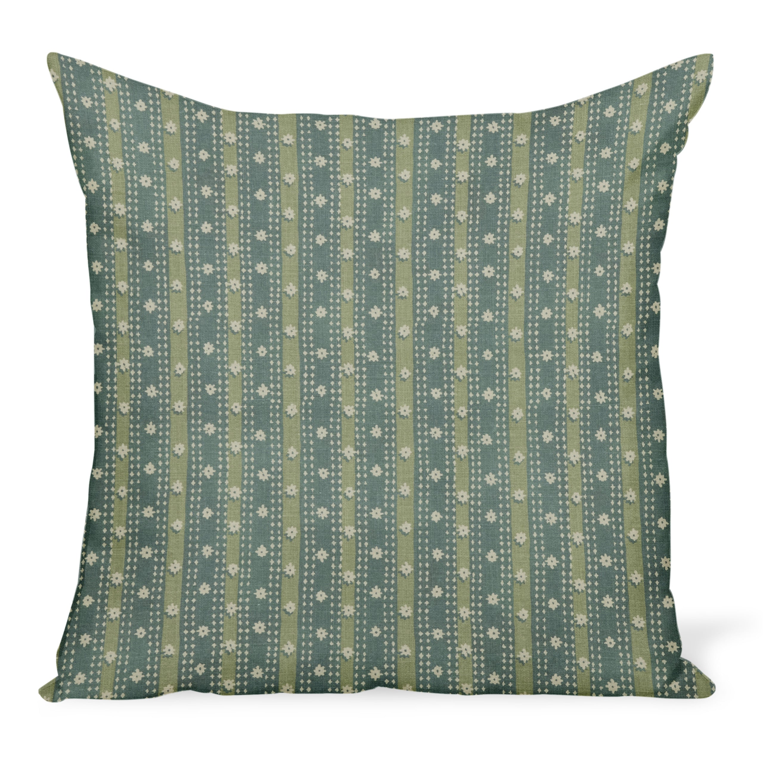 Peter Dunham Textiles Outdoor Mitra in Pale Blue/Ocean Pillow