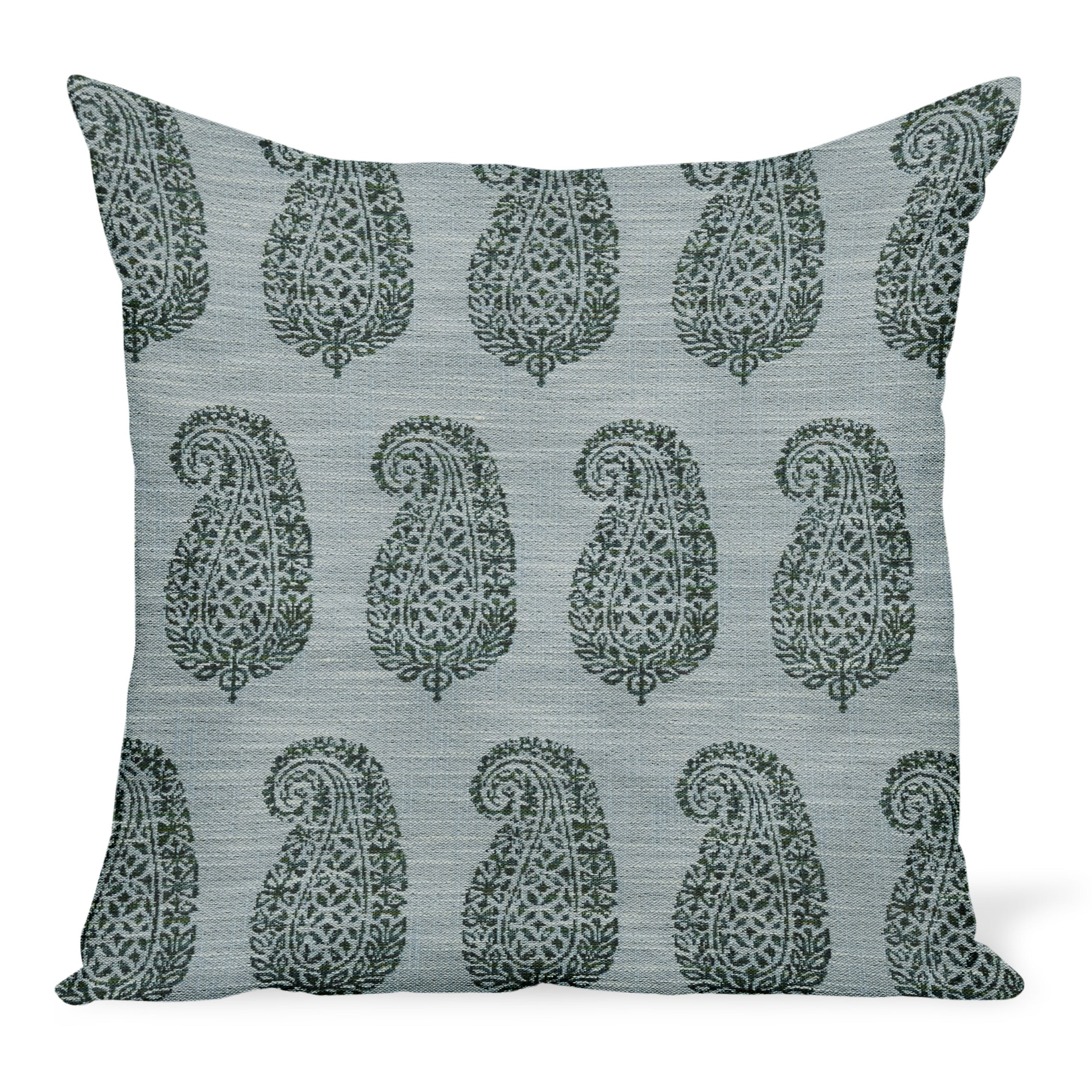 Peter Dunham Textiles Outdoor Mandawa in Green/Blue Pillow