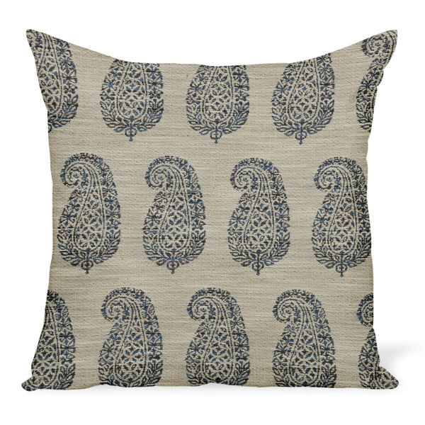 Peter Dunham Textiles Outdoor Mandawa in Blue/Natural Pillow