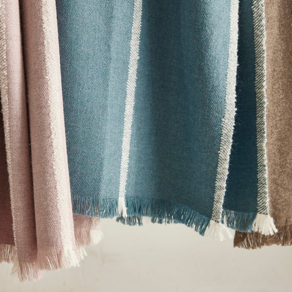 Barragan in Blue Alpaca Bedcover and Throw