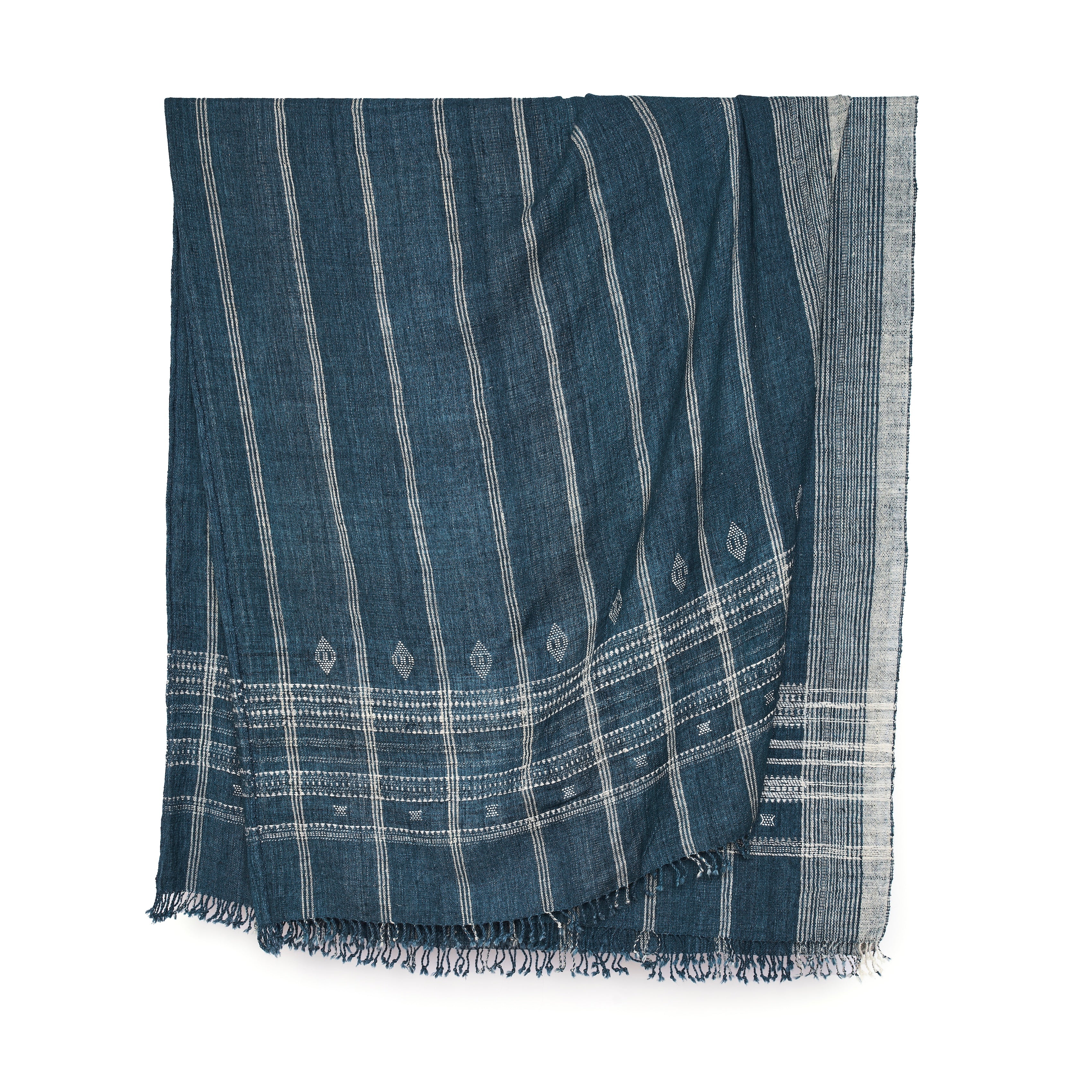 Original Indian Bedcover in Indigo