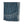 Indigo bedcover with vertical stripe weave and small motif border, fringed edges