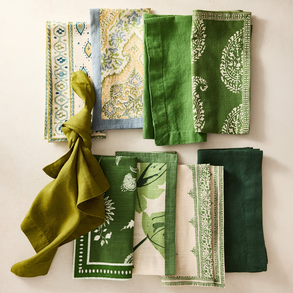 Peter Dunham + Hudson Grace Green Oona Printed Napkin