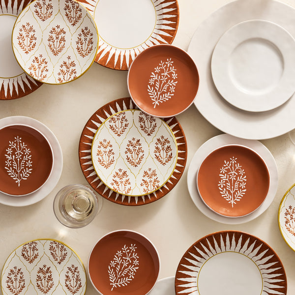 Peter Dunham + Hudson Grace Spice Orange Jaali Appetizer Plate