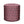 Cylindrical upholstered indoor pouf in burgundy geometric pattern fabric
