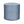 Indigo geometric-pattern indoor pouf with cylindrical upholstered sides and top