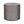 Charcoal geometric-pattern indoor pouf with cylindrical upholstered sides