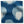 Blue outdoor pillow cover fabric with abstract ikat-style pattern in light blue and white