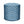 Blue geometric-pattern indoor pouf with round top and cylindrical sides