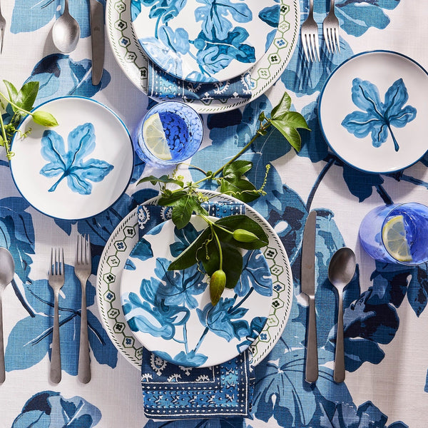 Peter Dunham + Hudson Grace Hand-Painted Blue Fig Appetizer Plate