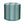Blue patterned cylindrical indoor pouf with vertical stripe and medallion print
