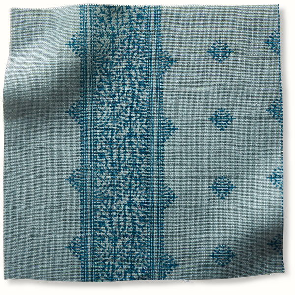 Peter Dunham Textiles Fez Stripe in Blue/Blue Pillow
