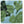 Indoor/Outdoor Pouf in Peter Dunham Textiles Fig Leaf Original on Blue