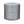 Mist blue globe-print indoor pouf with round fabric top and cylindrical sides