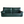 Dark green leather sofa with tufted back cushions and padded armrests