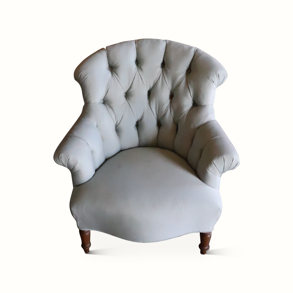 Pair of 19th Century Tufted Napoleon Chairs