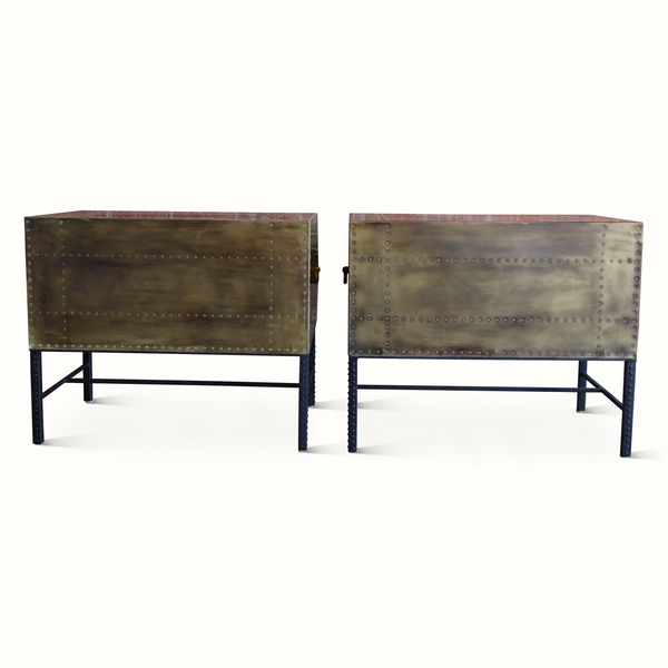 Pair of Brass Chests by Sarried LTD