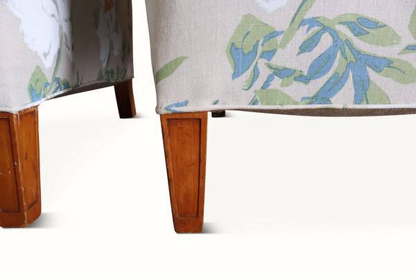 Pair of George Smith Style Chairs in Lake August 'Matija'