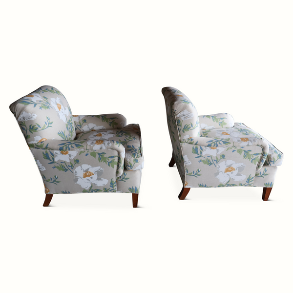 Pair of George Smith Style Chairs in Lake August 'Matija'