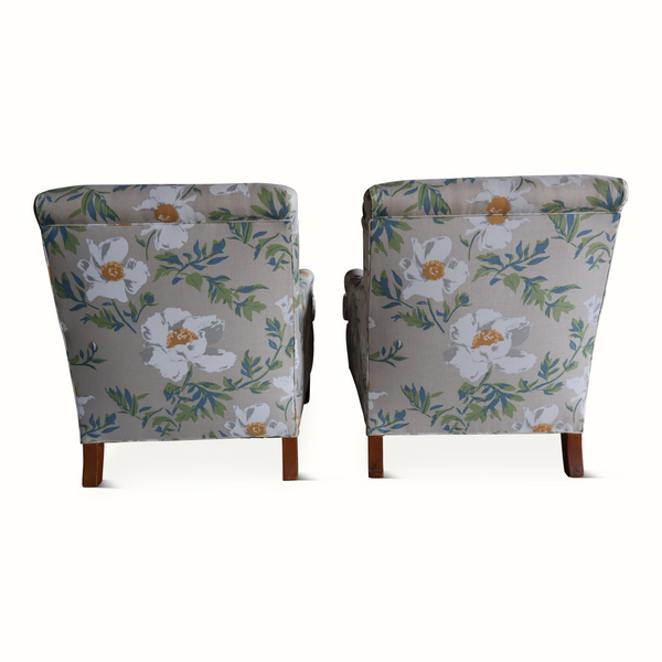 Pair of George Smith Style Chairs in Lake August 'Matija'