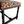 Mamounia Bench in a Vintage 20th-Century Turkish Kilim