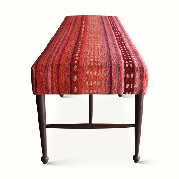 Madison Bench in a Vintage Wool Textile