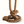 Rope table lamp base with braided loops and knot detail