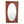 Italian rosewood mirror featuring an oval glass panel in a dark wood frame
