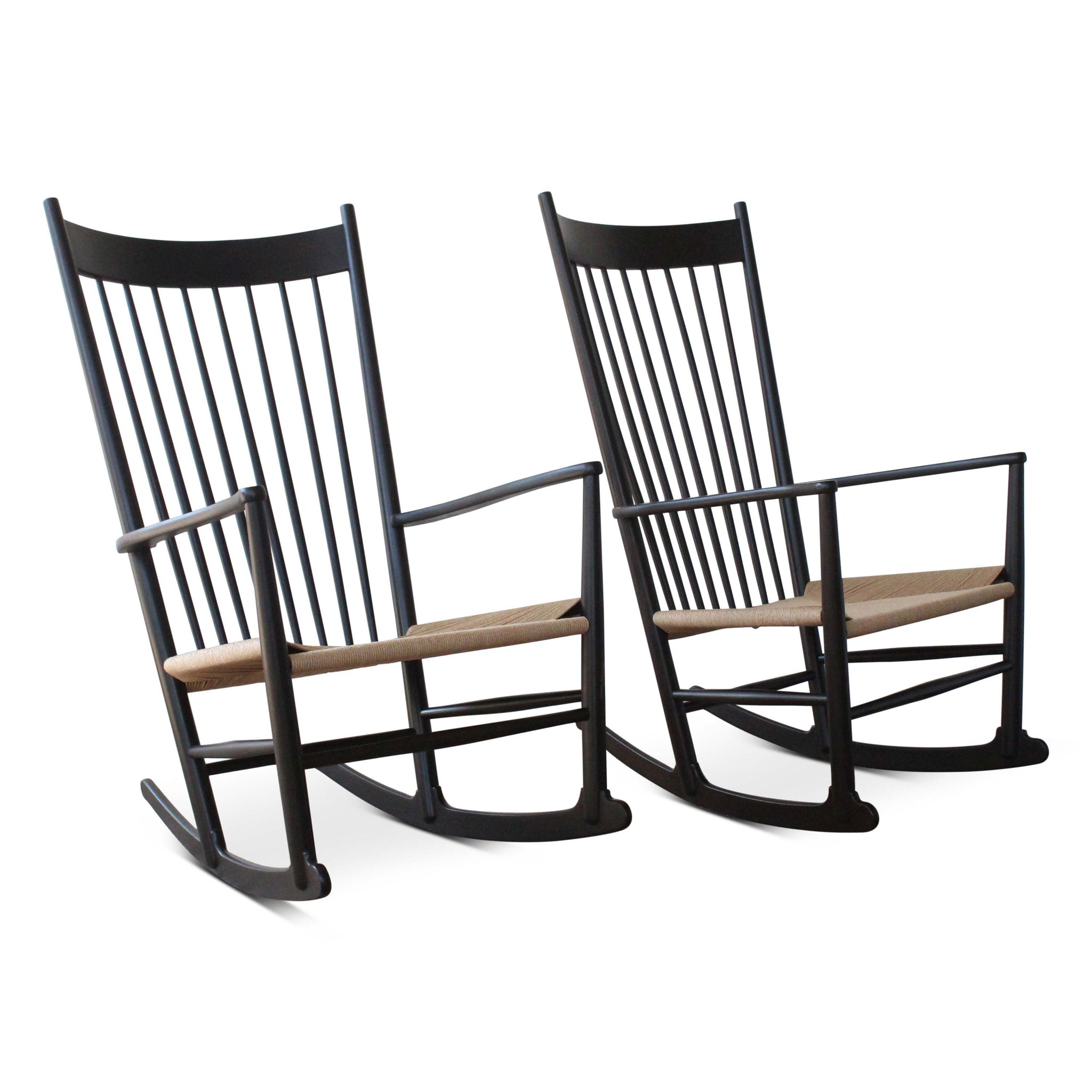 Vintage Pair of Rocking Chairs by Hans Wegner, Denmark, 1960s