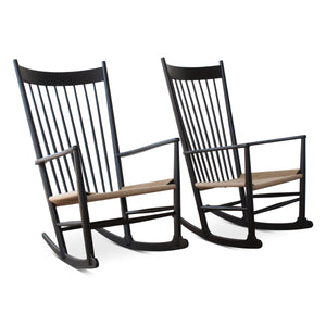 Vintage Pair of Rocking Chairs by Hans Wegner, Denmark, 1960s