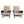 Pair of lounge chairs with tall beige sheepskin backs and dark leather sides, black metal legs